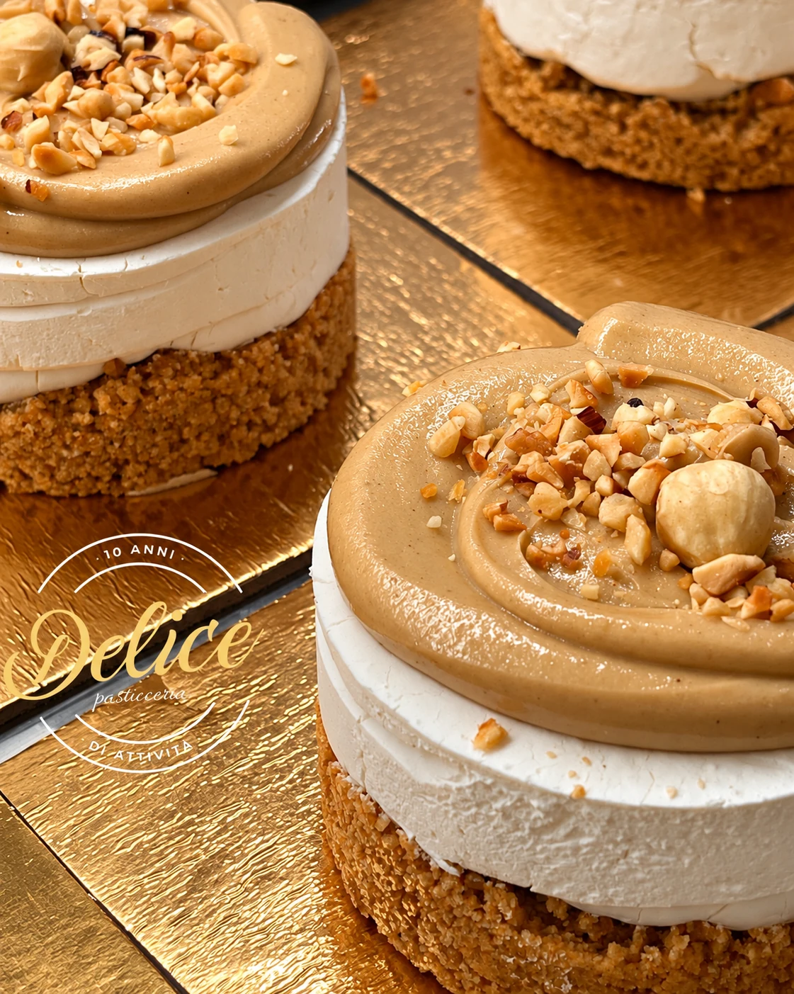 Mini cheesecake Delice con crema e granella